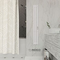 Полотенцесушитель электрический Indigo Style 1200х132 мм 65 Вт с терморегулятором белый матовый - фото 2