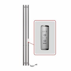 Полотенцесушитель электрический Indigo Style 1200х132 мм 65 Вт с терморегулятором серебристый - фото 6