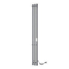 Изображение товара Полотенцесушитель электрический Indigo Style 1200х132 мм 65 Вт с терморегулятором серебристый