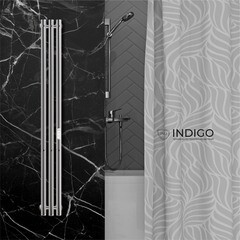 Полотенцесушитель электрический Indigo Style 1200х132 мм 65 Вт с терморегулятором серебристый - фото 3