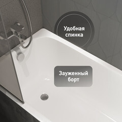 Ванна чугунная 170х75 см Lavelly Voda без ножек СТМ (товар уцененный) - фото 9