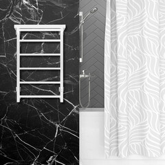 Полотенцесушитель электрический Indigo Forma с полкой 800х530 мм 120 Вт с терморегулятором белый - фото 7