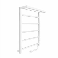 Изображение товара Полотенцесушитель электрический Indigo Forma с полкой 800х530 мм 120 Вт с терморегулятором белый
