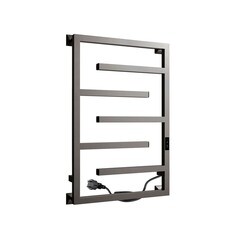 Изображение товара Полотенцесушитель электрический Indigo Delos 800х530 мм 120 Вт с терморегулятором оружейная сталь