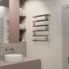 Полотенцесушитель электрический Indigo Muza 630х500 мм 128 Вт с терморегулятором хром - фото 5