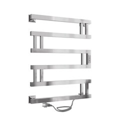 Полотенцесушитель электрический Indigo Muza 630х500 мм 128 Вт с терморегулятором хром - фото 1