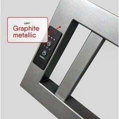 Полотенцесушитель электрический Indigo Muza 430х500 мм 64 Вт с терморегулятором графит металлик - фото 4