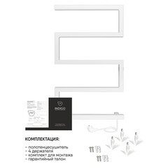 Полотенцесушитель электрический Indigo Sparta 700х400 мм 120 Вт с терморегулятором белый - фото 2