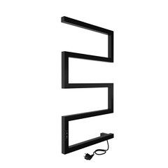 Изображение товара Полотенцесушитель электрический Indigo Sparta 700х400 мм 120 Вт с терморегулятором черный муар