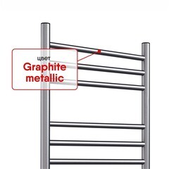 Полотенцесушитель электрический Indigo Line Trinity 800х432 мм 115 Вт с терморегулятором графит металлик - фото 3