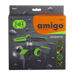 Дождеватель Amigo пластиковый вращающийся 1 режим (79064) - фото 3