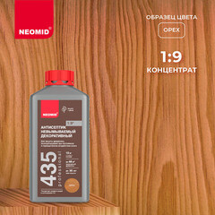 Антисептик Neomid 435 невымываемый для дерева биозащитный концентрат 1:9 1 кг орех - фото 2