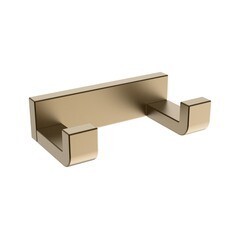 Крючок для ванной Abber двойной на шуруп металл золото (AA1750G) - фото 1