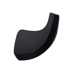 Крючок для ванной Abber одинарный на шуруп металл черный (AA1550B) - фото 1