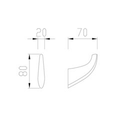 Крючок для ванной Abber одинарный на шуруп металл черный (AA1550B) - фото 3