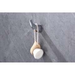 Крючок для ванной Abber одинарный на шуруп металл хром (AA1550) - фото 3