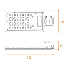 Светильник уличный светодиодный Wolta STL 5700К 50 Вт консольный IP65 (STL-50W/04) - фото 2