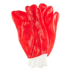 Изображение товара Перчатки х/б с нитриловым обливом кислотоустойчивые красные 10 (XL)