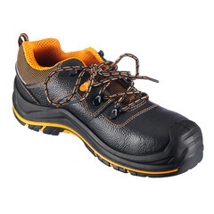 Полуботинки кожаные с перфорацией и защитным подноском и стелькой размер 41 черные Мистраль PRB8-CSW (119192) - фото 4