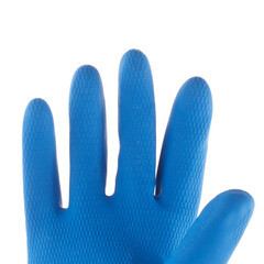 Перчатки латексные химическистойкие Delta Plus VE330 желто-синие 10 (XL) (VE330BJ09) - фото 2