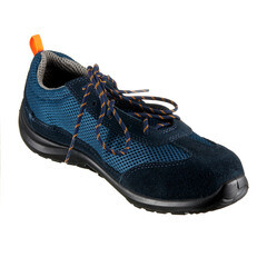 Полуботинки мужские замша/полиэстер с защитным подноском размер 41 черный/серый Delta Plus Como (COMOSPBL41) - фото 4