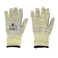 Перчатки полиэтиленовые 10 нитей антипорезные Delta Plus Venicut C05 серо-желтые 9 (L) - фото 3