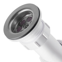 Сифон для двойной мойки McAlpine 1 1/2х40 мм с выпуском d70 мм (MRSK5-A) - фото 5