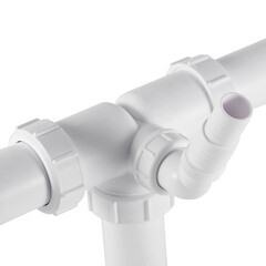 Сифон для двойной мойки McAlpine 1 1/2х40 мм с выпуском d70 мм (MRSK5-A) - фото 3