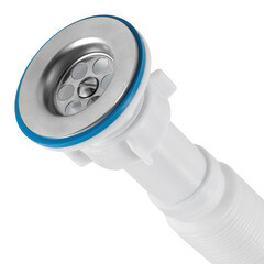 Сифон для раковины АНИ пласт 1 1/4х40/50 мм с выпуском 40/50 мм с соединением 40/50 мм белый (G216DIY) - фото 4