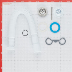 Сифон для раковины АНИ пласт 1 1/4х40/50 мм с выпуском 40/50 мм с соединением 40/50 мм белый (G216DIY) - фото 2