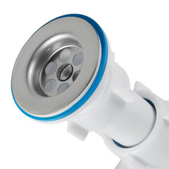 Сифон для раковины АНИ пласт 1 1/4х32 мм с выпуском 40/50 мм с соединением 40/50 мм белый (BM1016) - фото 4