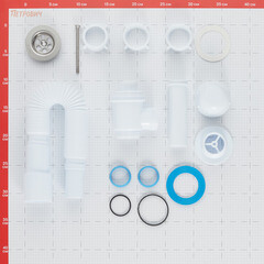 Сифон для раковины АНИ пласт 1 1/4х32 мм с выпуском 40/50 мм с соединением 40/50 мм белый (BM1016) - фото 2