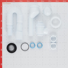 Сифон для писсуара АНИ пласт 32х40/50 с отводом с соединением 40/50 мм (U1016) - фото 2