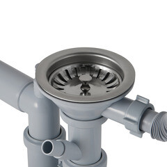 Сифон для двойной мойки АНИ пласт 3 1/2х40 мм с выпуском d115 мм с переливом с соединением 40 мм (F7500S) - фото 5