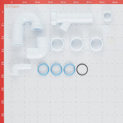 Сифон для раковины и мойки АНИ пласт 1 1/2х40 мм без выпуска с отводом 40 мм с соединением 40 мм (D1020) - фото 2