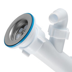 Сифон для раковины и мойки АНИ пласт 1 1/2х40 мм с выпуском d70 мм с соединением 40 мм (D1015) - фото 4