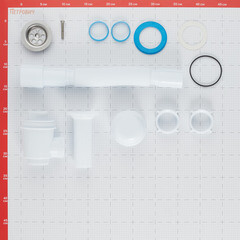 Сифон для раковины и мойки АНИ пласт 1 1/2х40 мм с выпуском d70 мм с соединением 40 мм (A0515) - фото 2