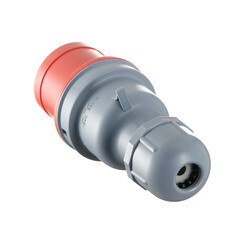 Вилка силовая прямая переносная Dekraft ВП-103 с заземлением 3P+PE 3 фазы 16 А 380 В IP44 красная (26102DEK) - фото 2