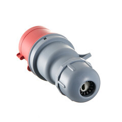 Вилка силовая прямая переносная Dekraft ВП-103 с заземлением 3P+PE 3 фазы 32 А 380 В IP44 красная (26103DEK) - фото 2