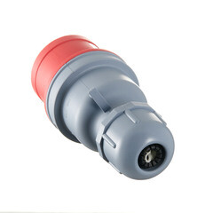 Вилка силовая прямая переносная Dekraft ВП-103 с заземлением 3P+N+PE 3 фазы 16 А 380 В IP44 красная (26104DEK) - фото 2