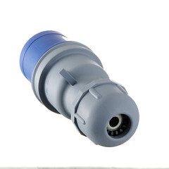 Вилка силовая прямая переносная Dekraft ВП-103 с заземлением 2P+PE 1 фаза 32 А 220 В IP44 синяя (26101DEK) - фото 2