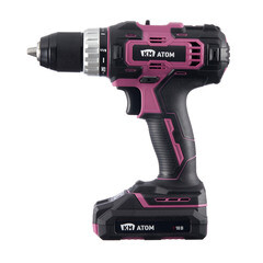 Дрель-шуруповерт аккумуляторная КМ АТОМ 18 В 2 Ач Li-Ion с АКБ и ЗУ с набором оснастки (CD-181) - фото 12