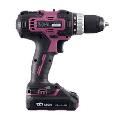 Дрель-шуруповерт аккумуляторная КМ АТОМ 18 В 2 Ач Li-Ion с АКБ и ЗУ с набором оснастки (CD-181) - фото 11