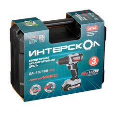 Дрель-шуруповерт аккумуляторная Интерскол ДА-10/18В 44 18 В 2,5 Ач Li-Ion 2 АКБ и ЗУ (759.2.2.45) - фото 4