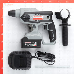 Перфоратор аккумуляторный Интерскол ПА-24/18В 18 В 2,2 Дж 4Ач Li-Ion SDS-plus с АКБ и ЗУ (579.4.1.70) - фото 2