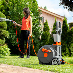 Тележка с поливочным шлангом 40 м Daewoo пластиковая с набором для полива (DWR 4040) - фото 4