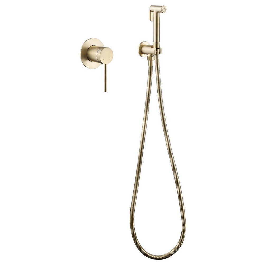 

Смеситель с гигиеническим душем встраиваемый Abber Emotion со скрытой частью в комплекте золото (AF8825G)