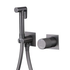 Смеситель с гигиеническим душем встраиваемый Abber Rund со скрытой частью в комплекте никель (AF8725NG) - фото 2