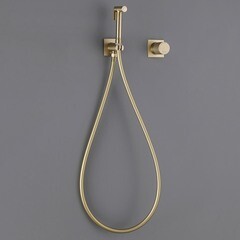 Смеситель с гигиеническим душем встраиваемый Abber Rund со скрытой частью в комплекте золото (AF8725G) - фото 3