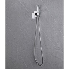 Смеситель с гигиеническим душем встраиваемый Abber Wasserfall со скрытой частью в комплекте хром (AF8625) - фото 3